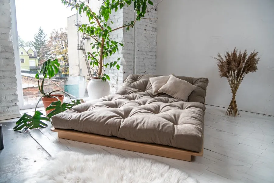 LAYTI Futon-Sofa 140 cm