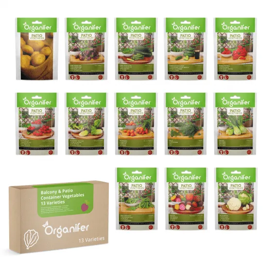 Organifer - Balkon- und Pflanzkasten-Gemüsesamen – 13 Sorten