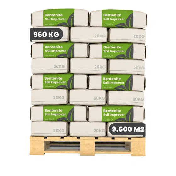 Organifer - Bentonit Bodenverbesserungsmittel für Sandböden (48x = 960 kg - für 9600 m2)