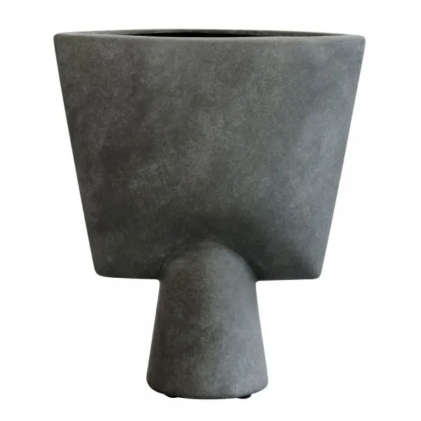 101 Copenhagen Vase Sphere Triangle Mini Dark Grey (22cm)