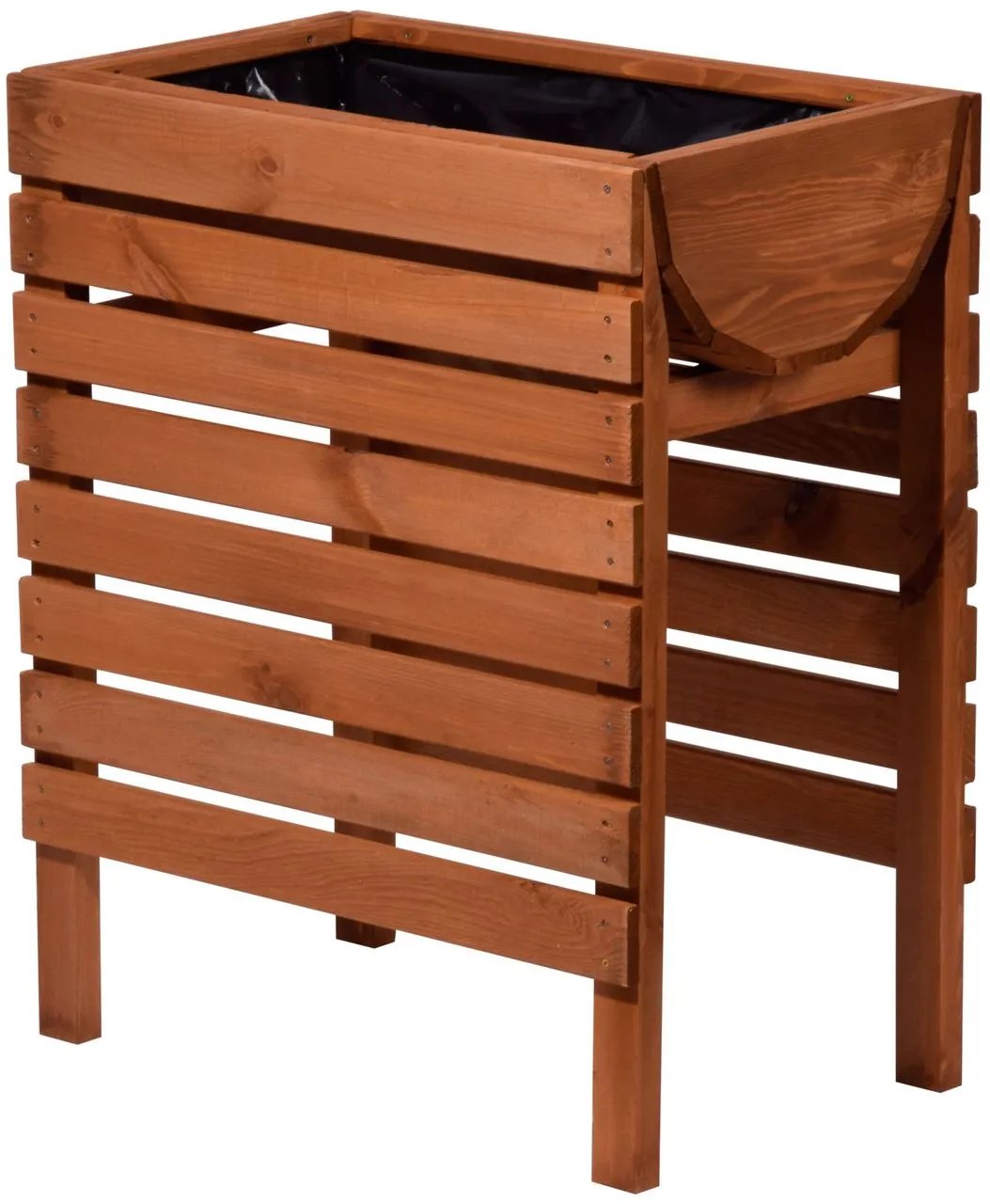 Hochbeet inkl. Pflanzfolie, braun, Gr.L