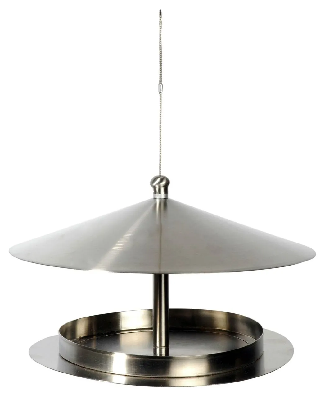 Design Vogelhaus "Silberglanz", mit Draht zum Aufhängen