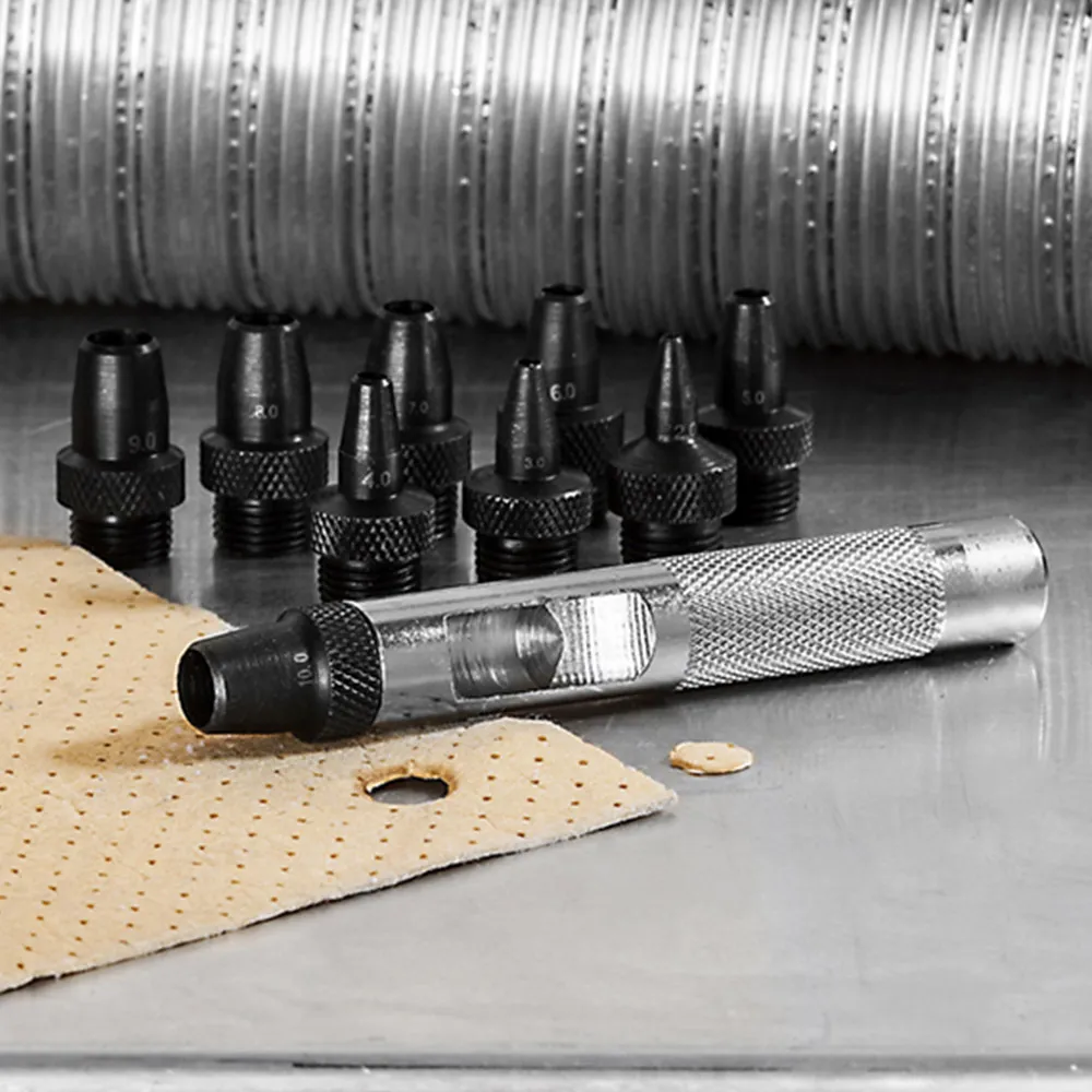 Locheisen-Set, 10 tlg., klein