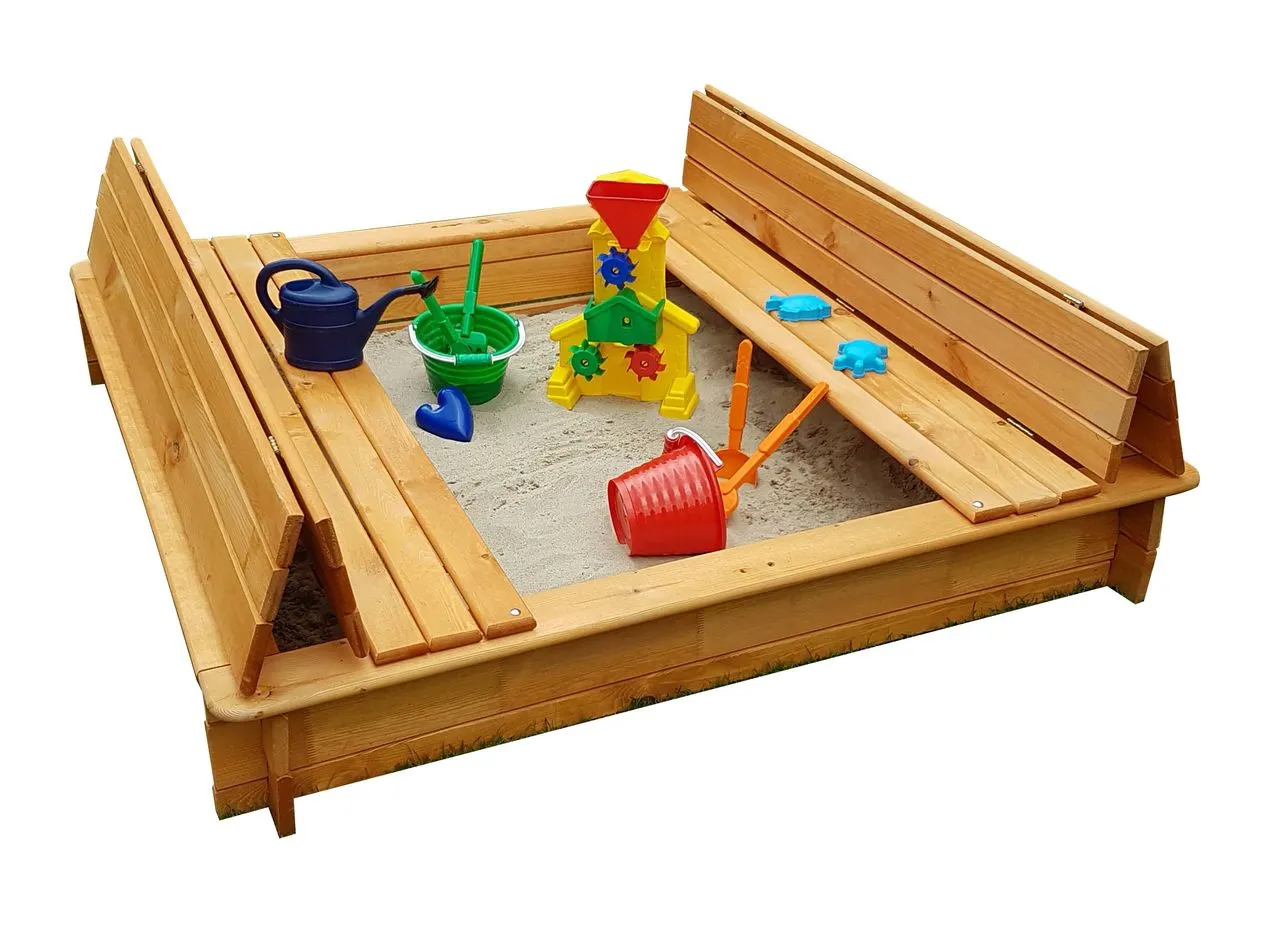 Promadino Sandkasten Donald 140x140 cm