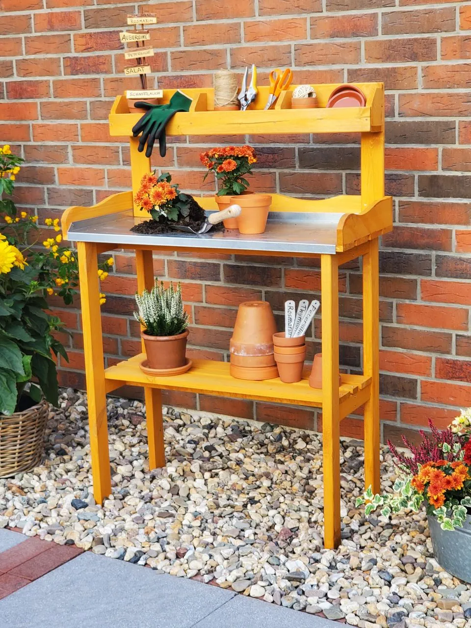 Promadino Pflanztisch mit Ablage