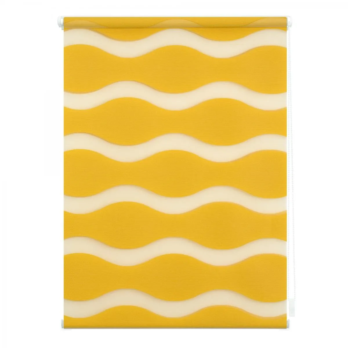 Duo Rollo Welle Klemmfix, ohne Bohren, Senfgelb, 45 cm x 150 cm (B x L)