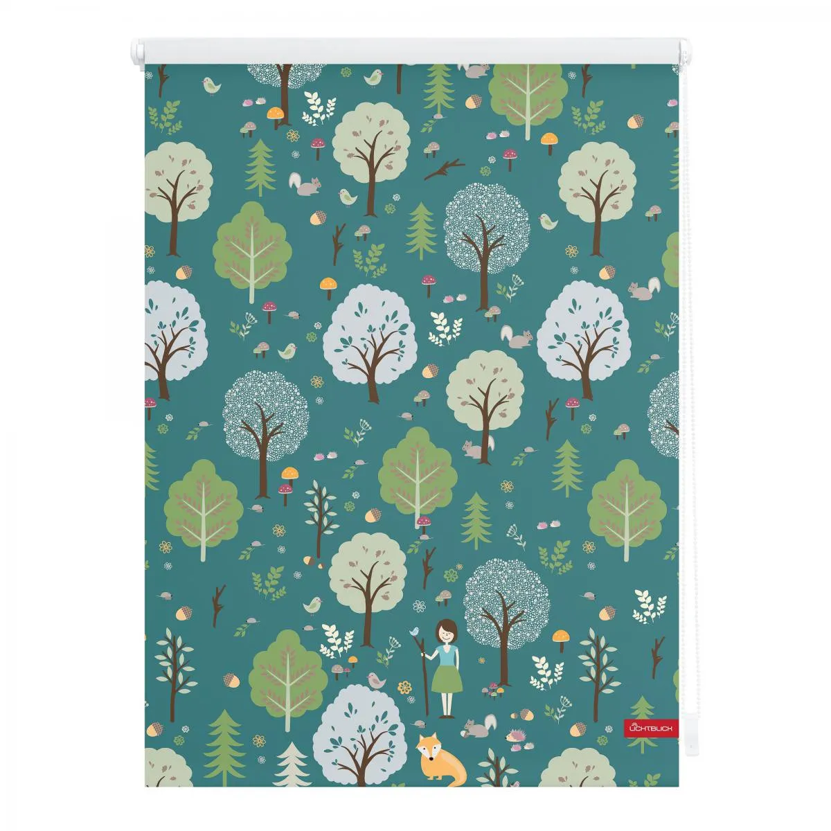 Rollo Klemmfix, ohne Bohren, blickdicht, Leni - Grün, 45 x 150 cm (B x L)