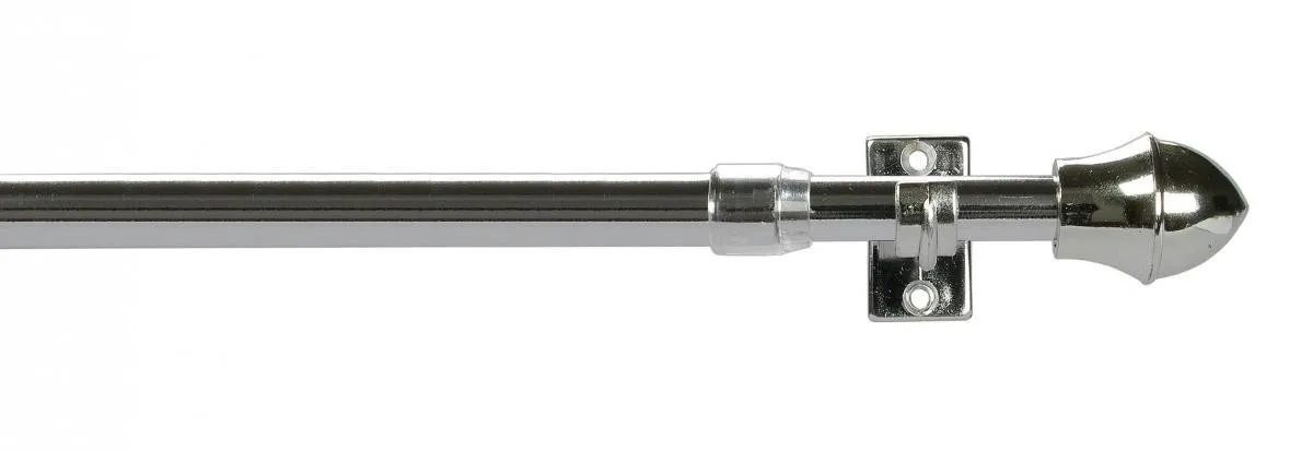 Cafehausstange, Scheibenstange El Paradiso 12 mm ø, 135 cm bis 225 cm ausziehbar, verchromt