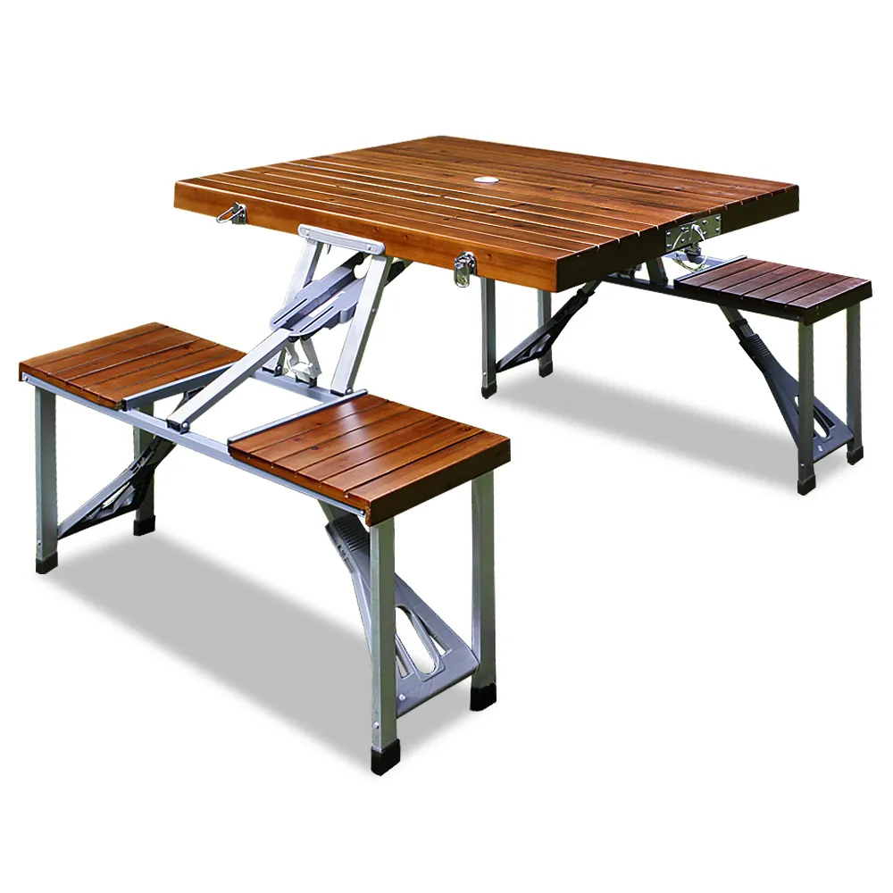 Deuba Campingtisch Sitzgarnitur aus Alu