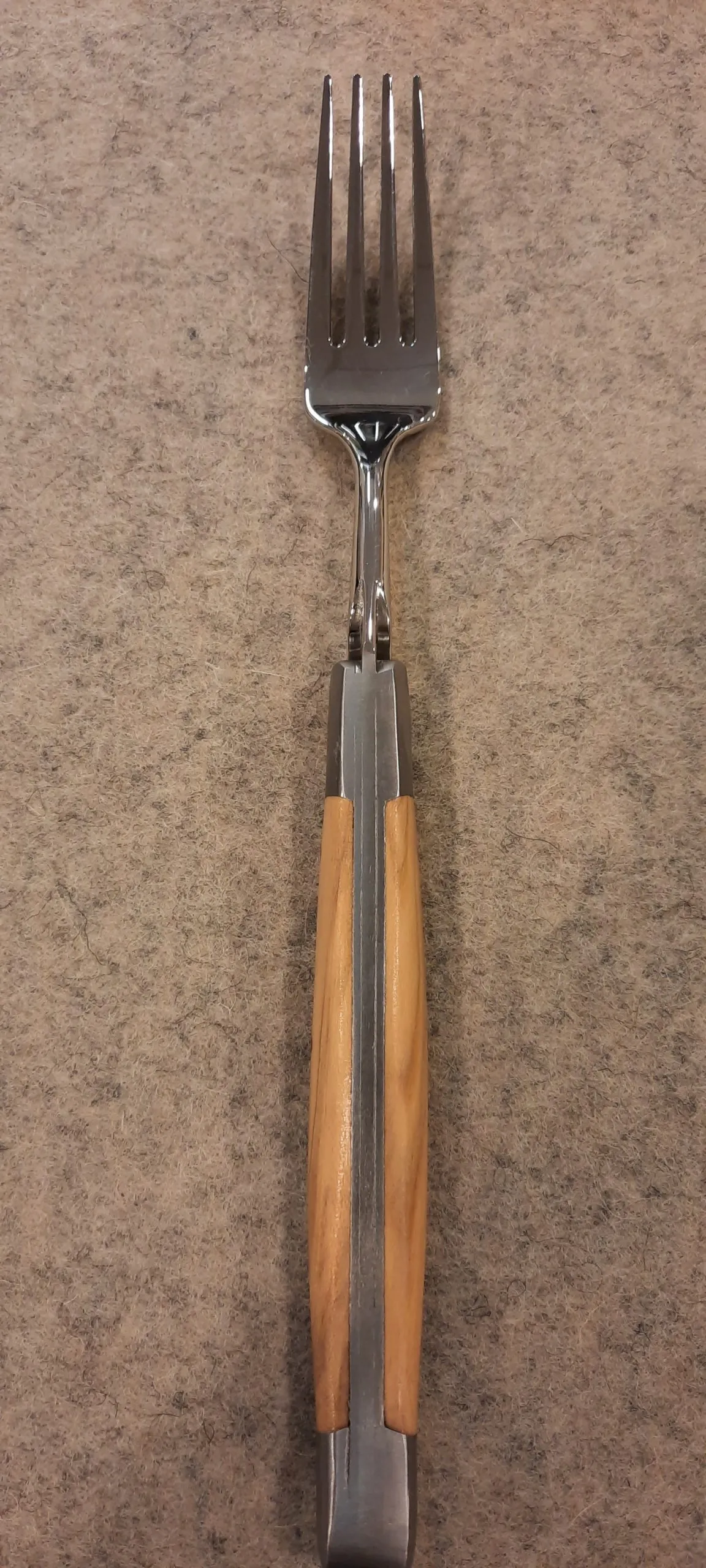 Steakgabel Laguiole Olivenholz