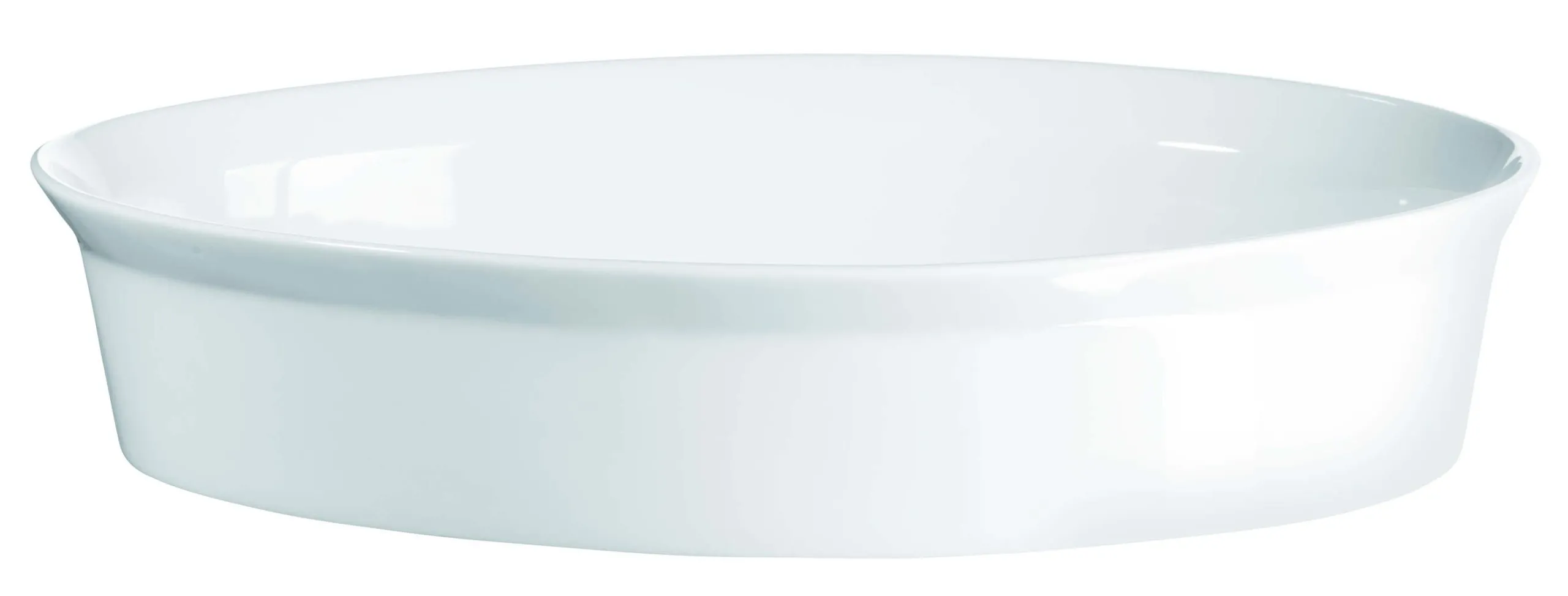 Gratinform, Oval 34 X 22 X 7 Porzellan Weiß-Glzd.
