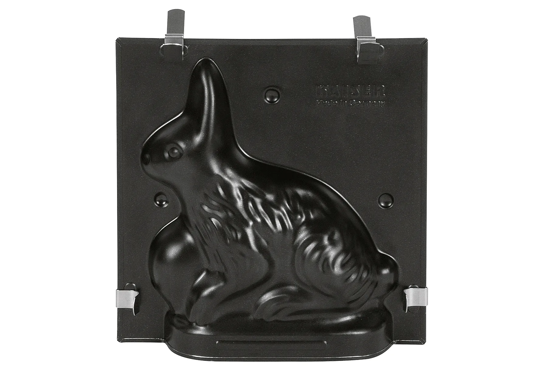 Hasenform schwarz 0,5l Ostern