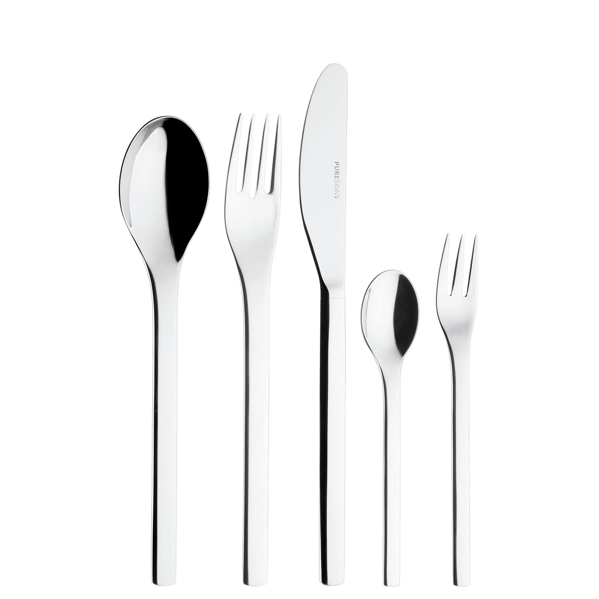 Besteckset 68-teilig ONE poliert/12 Personen Messer mit eingesetzter Klinge Spülmaschinenfest