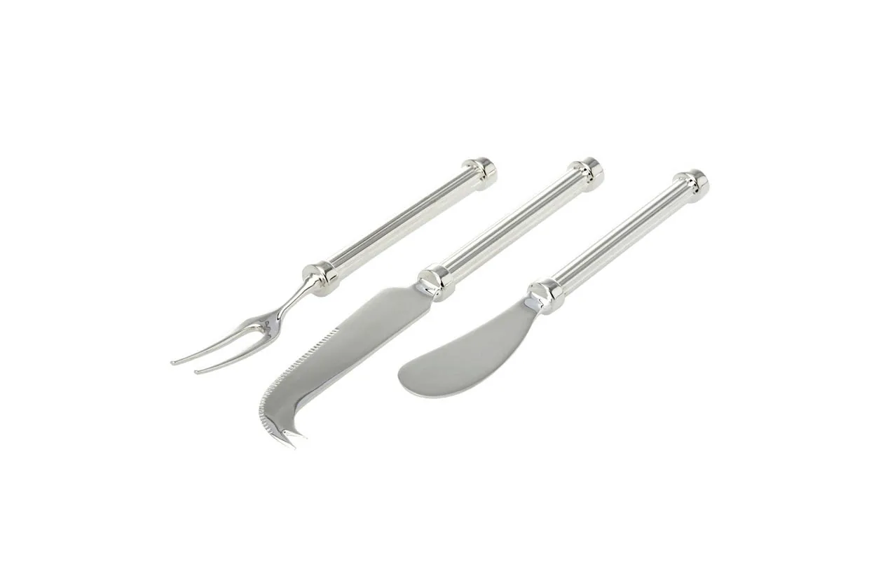 Vorlegebesteck 3-tlg. Faden versilbert,Länge 15,0 cm