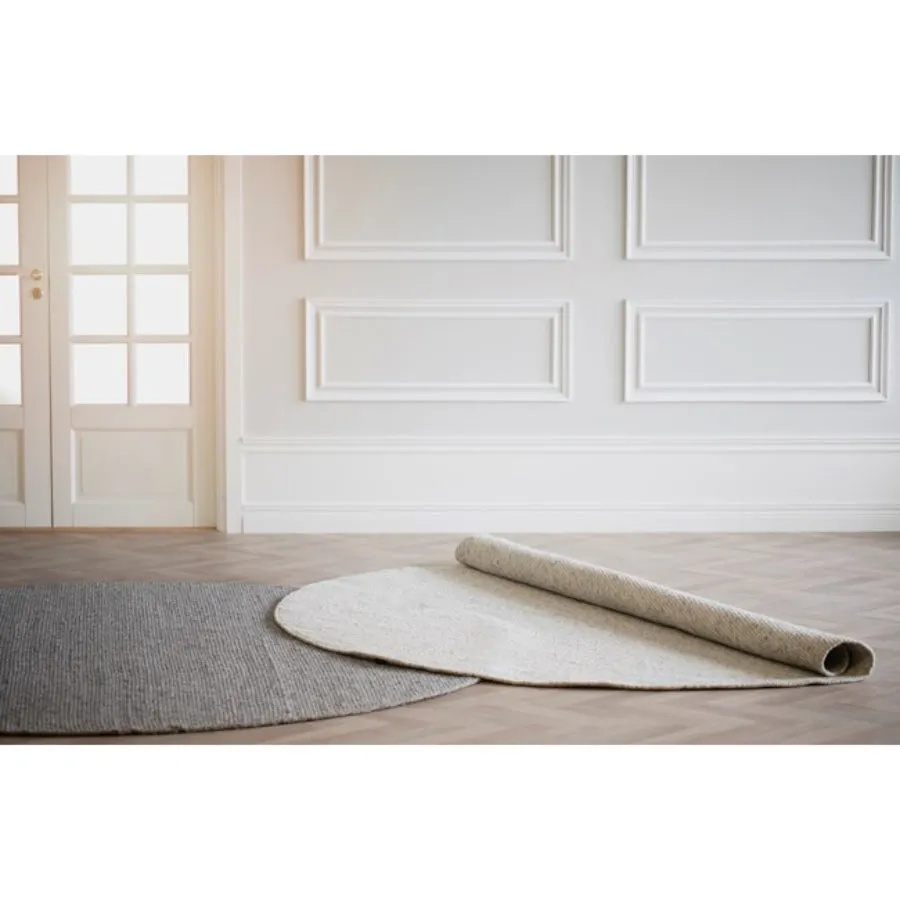 AUCKLAND Runder Wollteppich Ø250