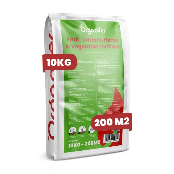 Organifer - Obst- Tomaten- Kräuter- und Gemüsedünger All-In-One (10 kg für 200 m2)