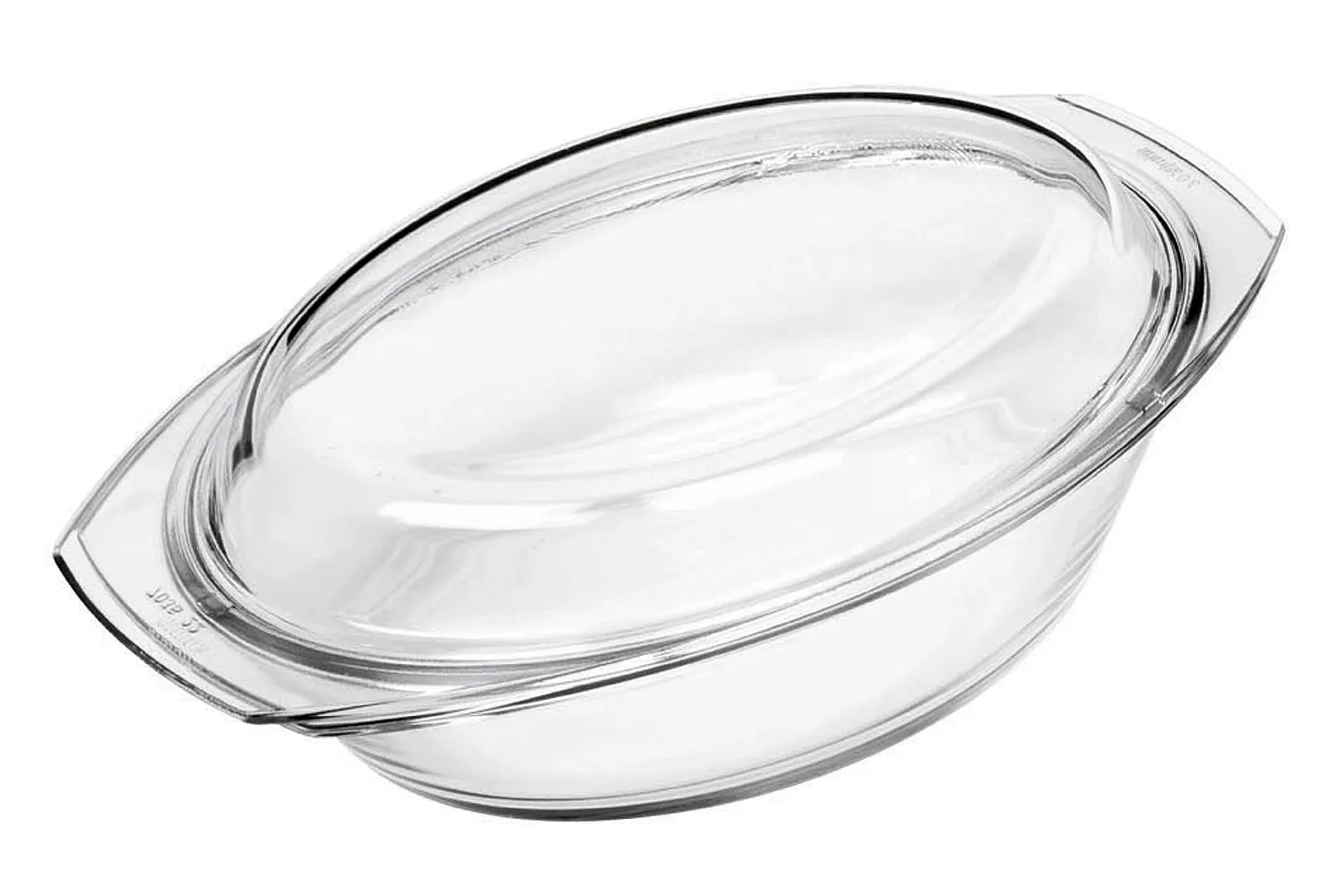 Schüssel 2,4l Glas, mit Deckel, feuerfest, hitzebeständig bis 300°C