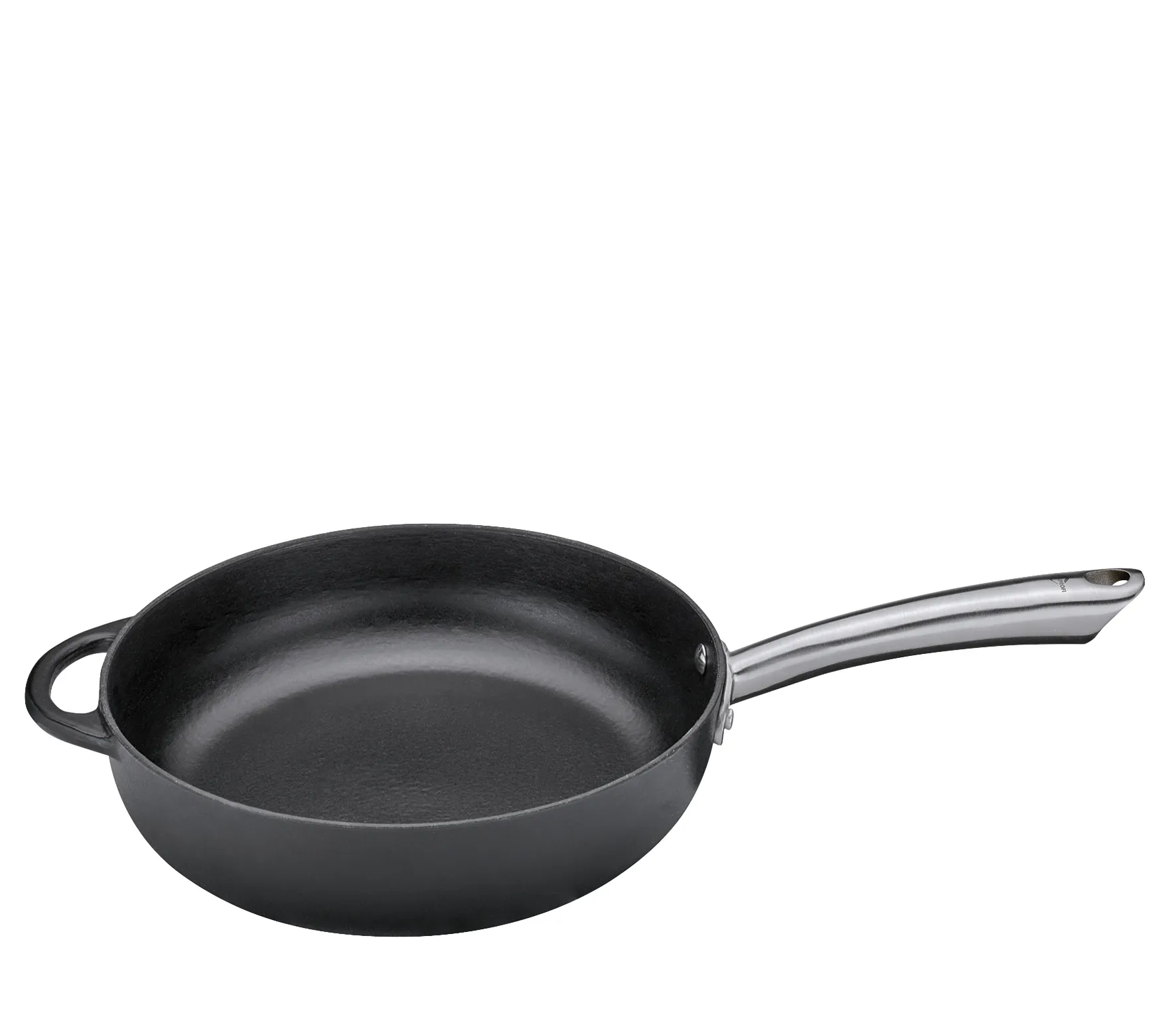 Bratpfanne hoch PROVENCE 28 schwarz emailliertes Gusseisen für alle Herdarten geeignet