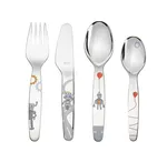 Kinderbesteck-Set 4-tlg. Kleiner Roboter ab 3 Jahren geeignet