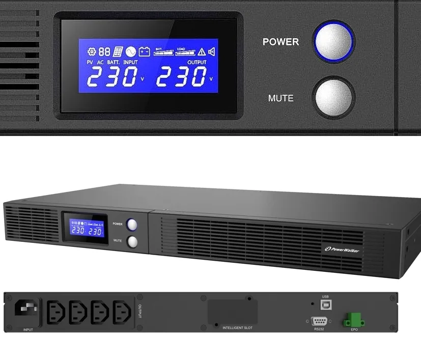 750VA USV 19zoll 1HE PW Serie mit Blitzschutz USV RS232