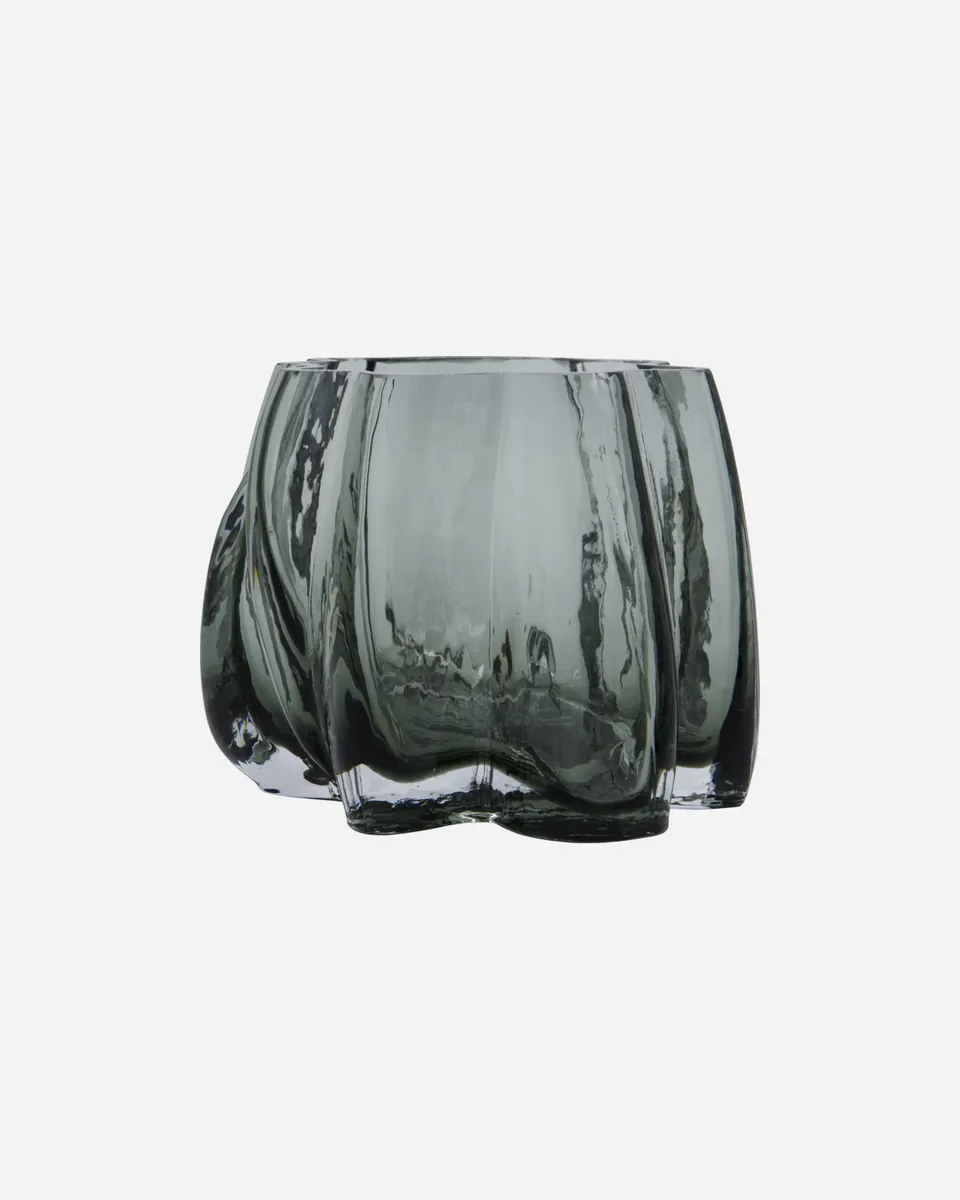 CURVA Teelichthalter smoked