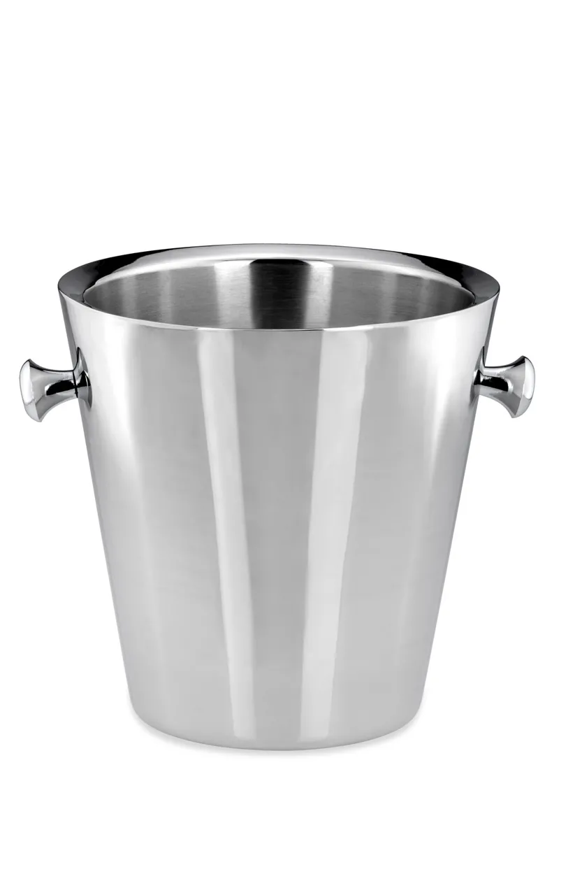 Champagner- / Flaschenkühler Edelstahl Glatt poliert,Höhe: 23 cm, Ø: 22,5 cm