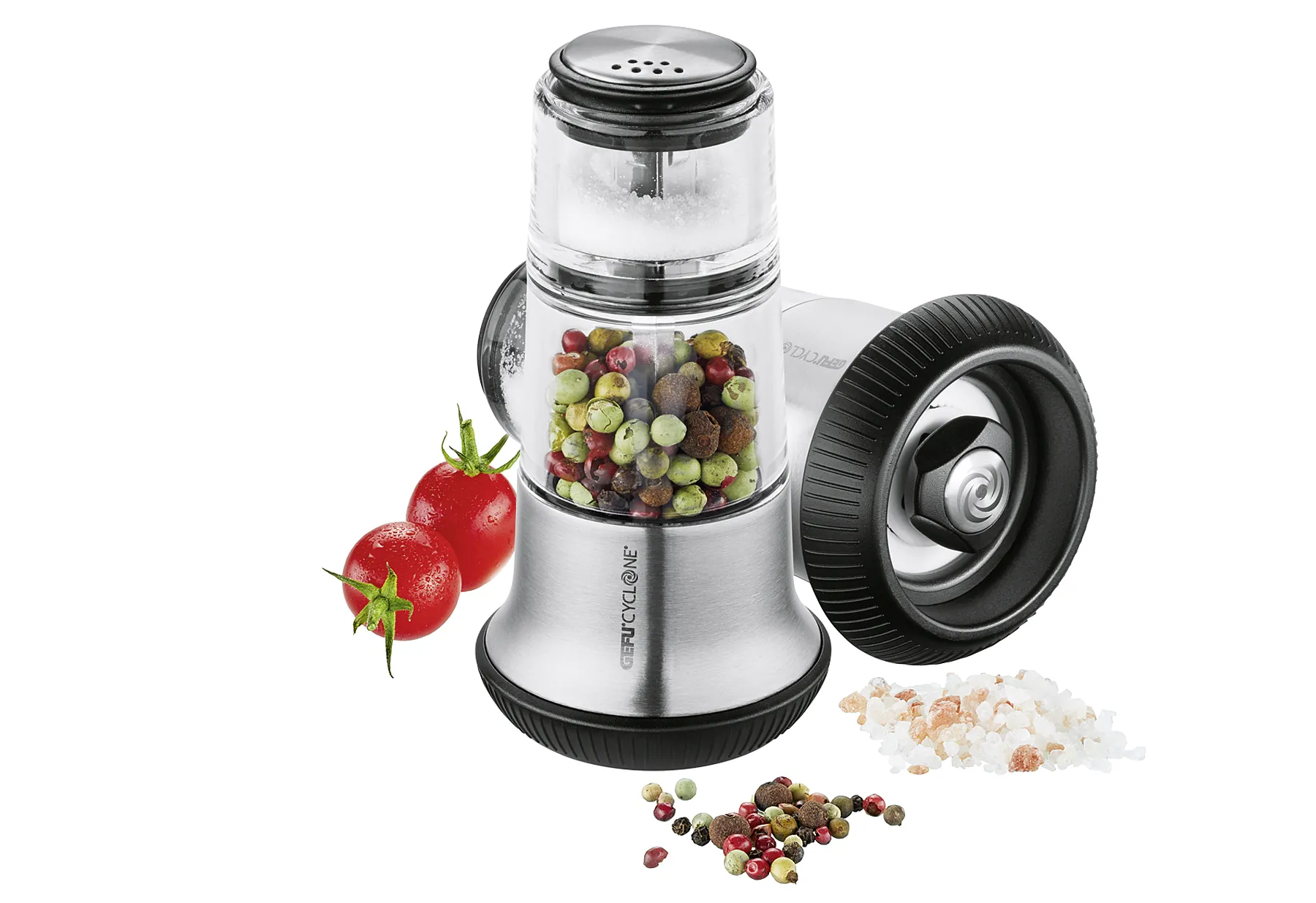 Pfeffermühle mit Salzstreuer   X-Plosion    hochwertiges Keramik-Kegelmahlwerk