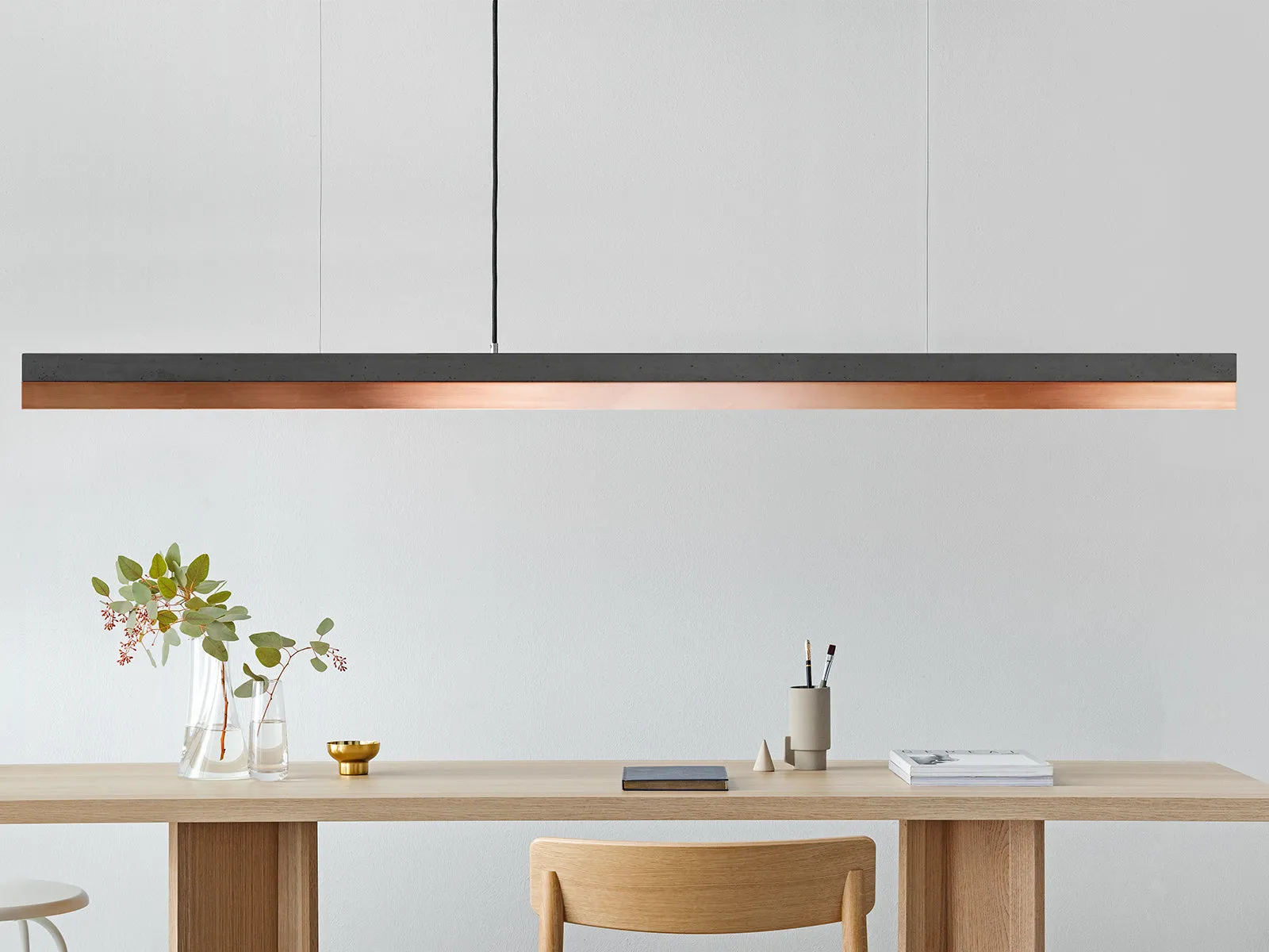 [C3] Concrete & Copper Pendant 182CM