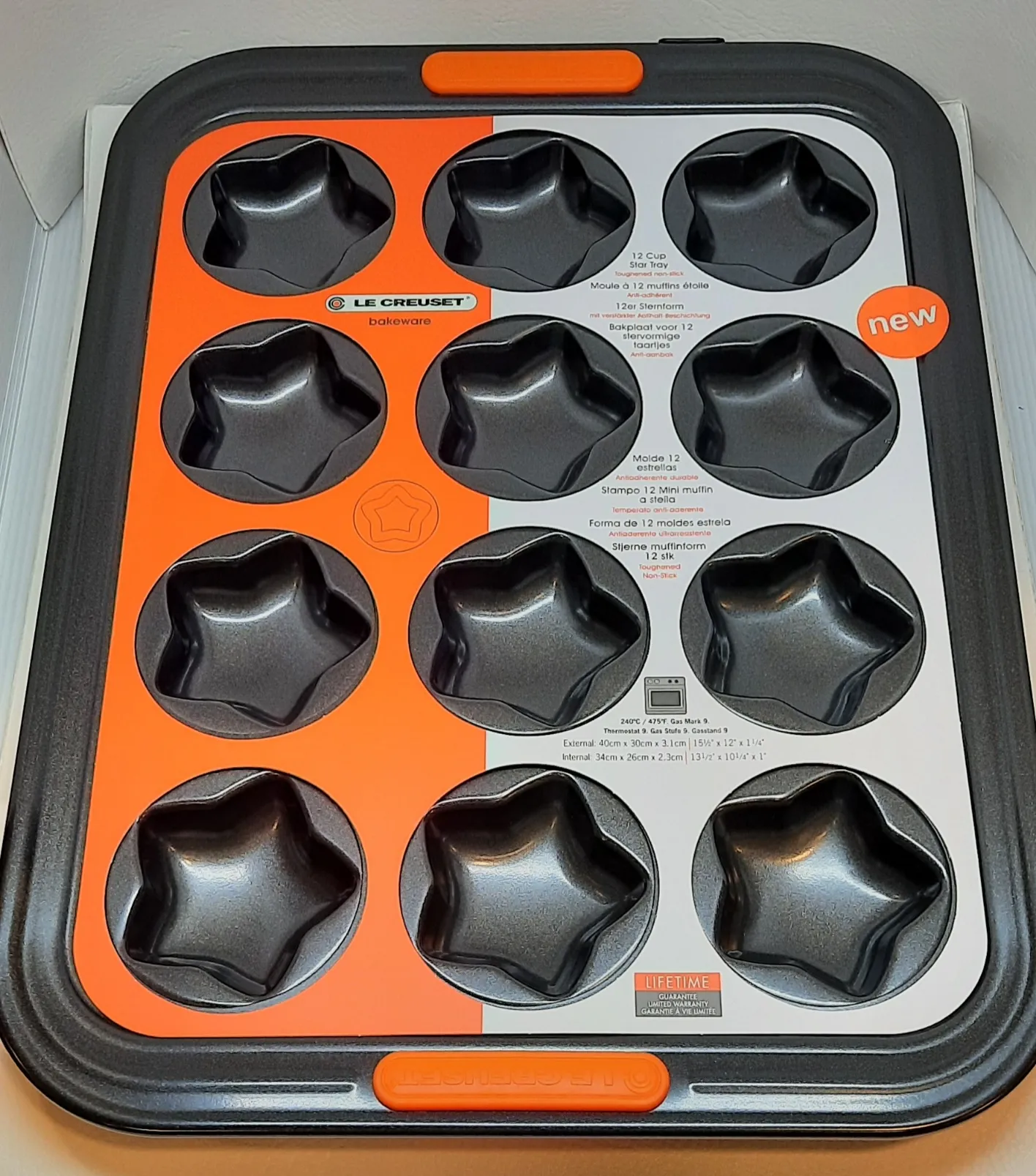 12ER STERNFORM antihaftbeschichtet