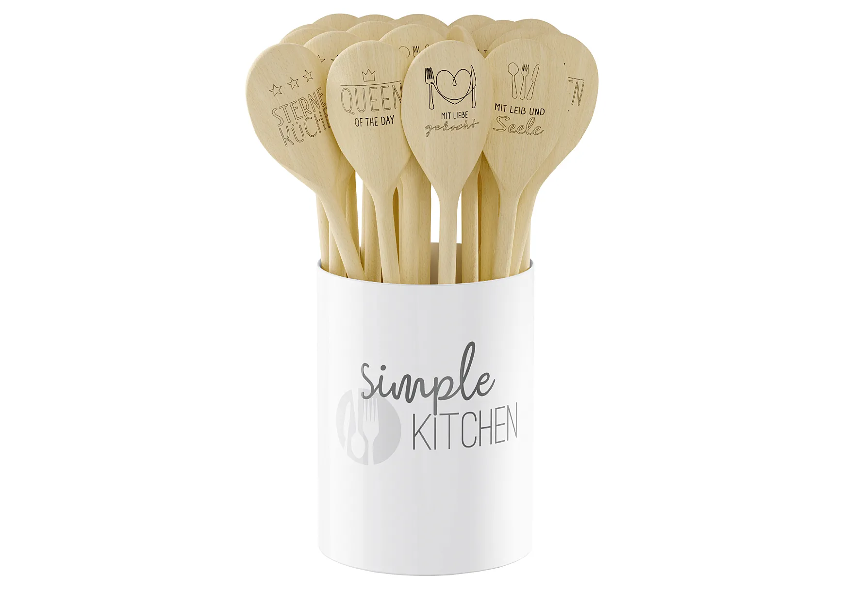 Kochlöffel Kitchen sortiert, Stückpreis bitte Dekor wählen