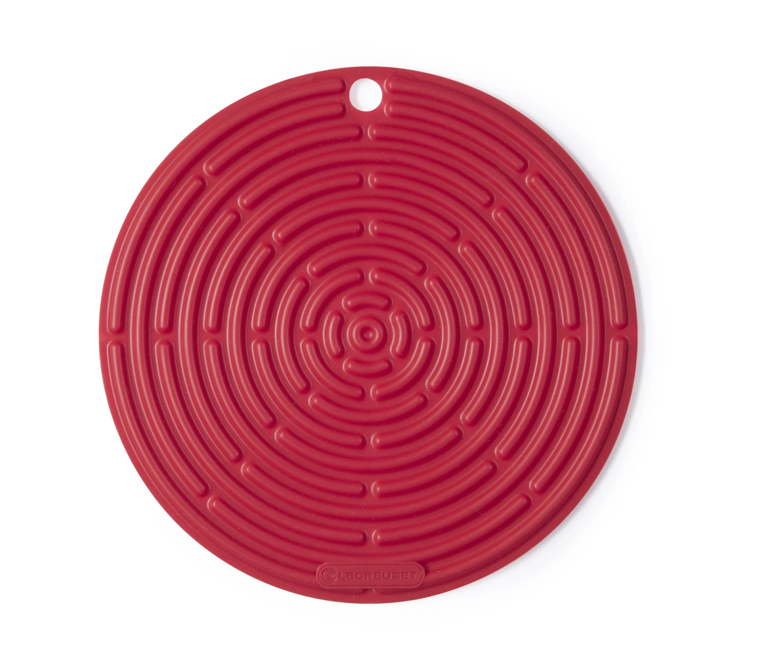 Topflappen KLASSIK 20,5cm rund kirschrot Silikon