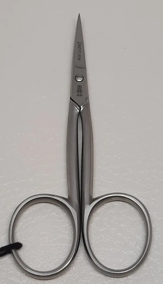 Hautschere inox matt schlank rostfrei, 9 cm