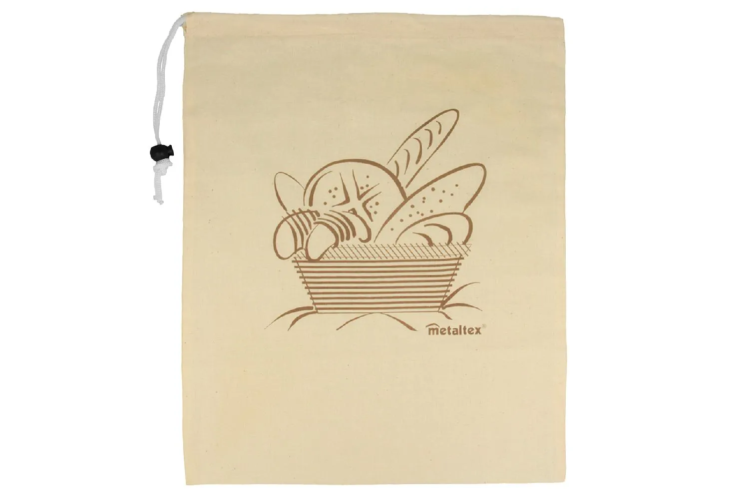 Klima-Brottasche 34x43cm Baumwolle, zum Aufbewahren von Brot und Brötchen