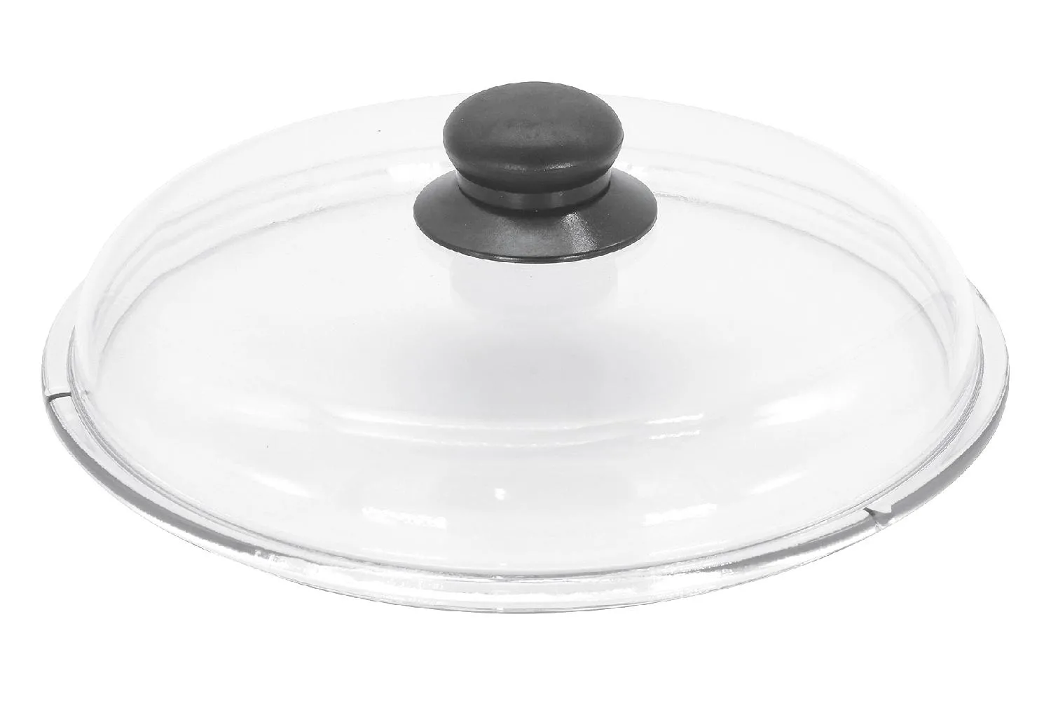 Glasdeckel 26cm m.Kunststoffknopf Glas / Kunststoff, passend für viele Pfannen
