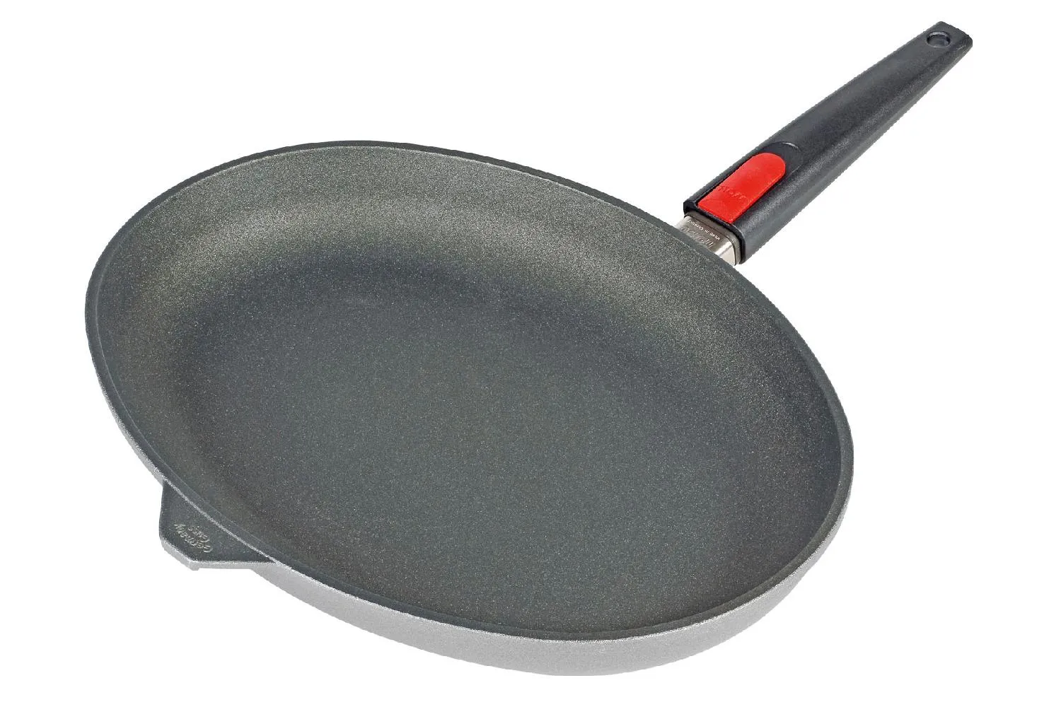 Woll Fischpfanne Nowo 38cm oval mit abnehmbaren Griff, für alle Herdarten geeignet