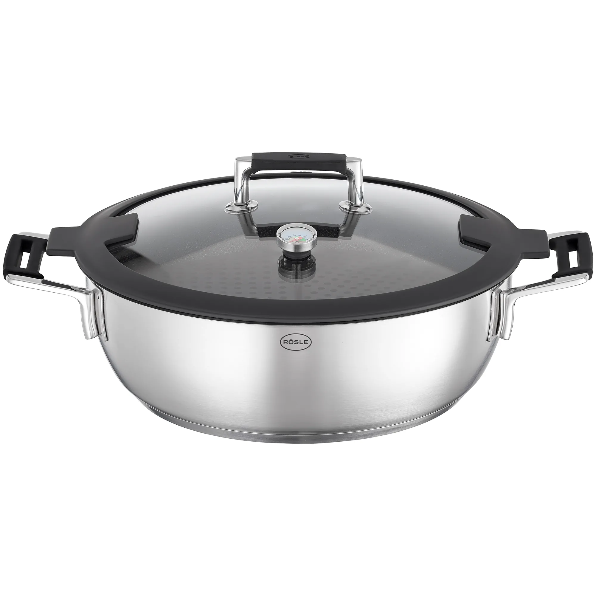 Aroma Dampfgarer28 cm SILENCE PRO Edelstahl,ProRes Elektro, Ceran, Gas, Induktion und Backofen