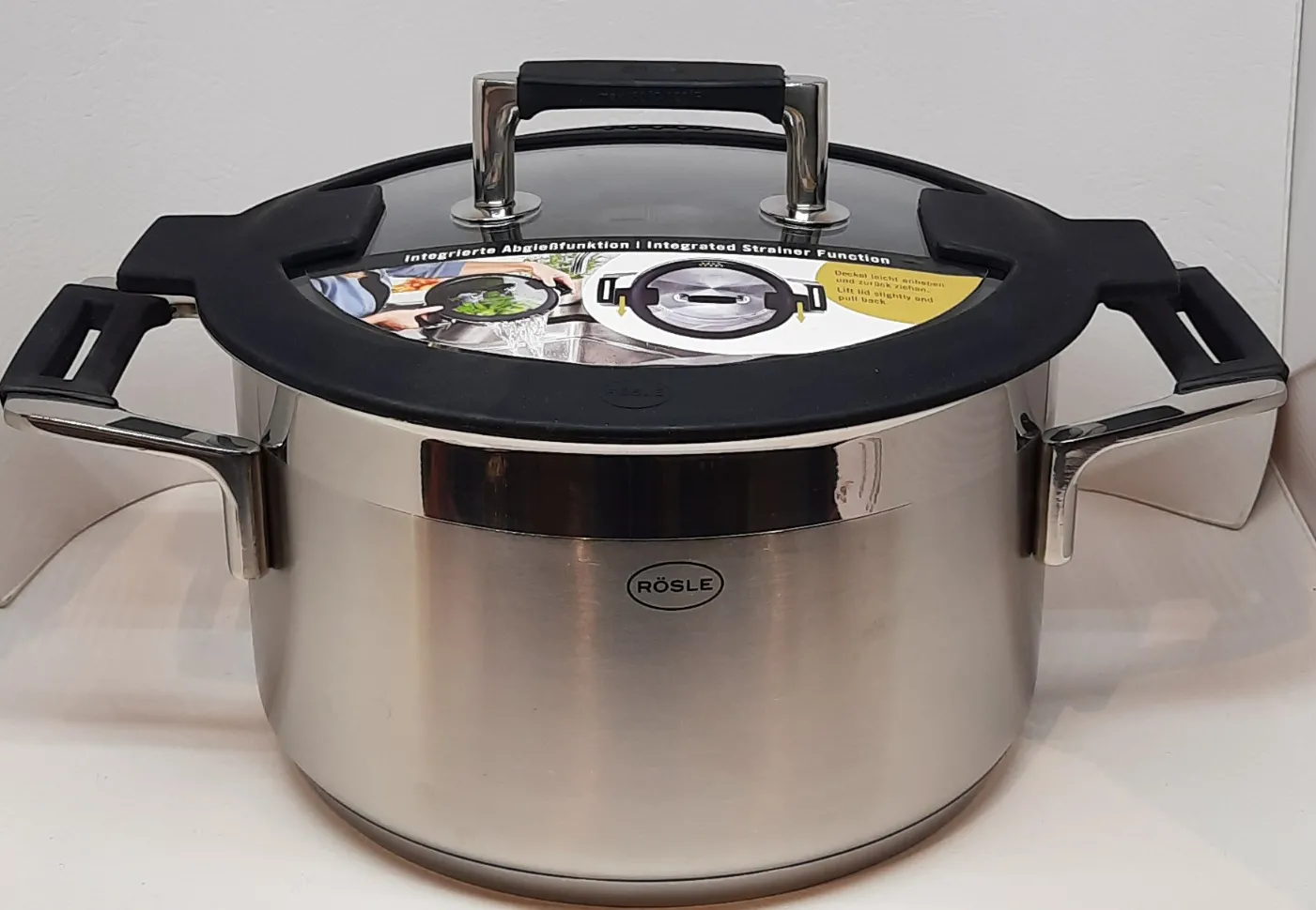 Kochtopf 20 cm SILENCE PRO mit Deckel, Edelstahl für alle Herdarten