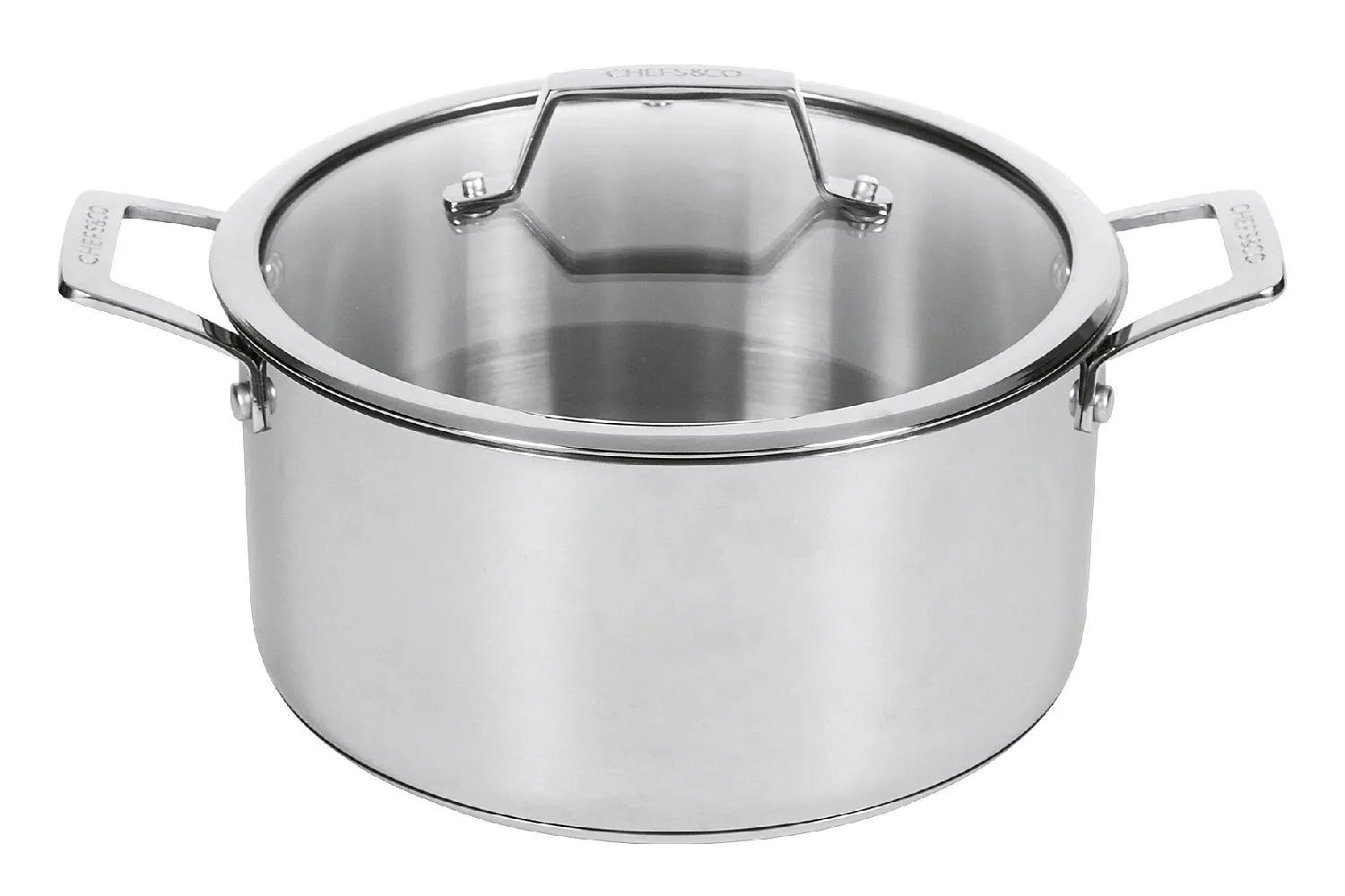 Kochtopf mit Glasdeckel 5,4l 24cm für alle Herdarten geeignet