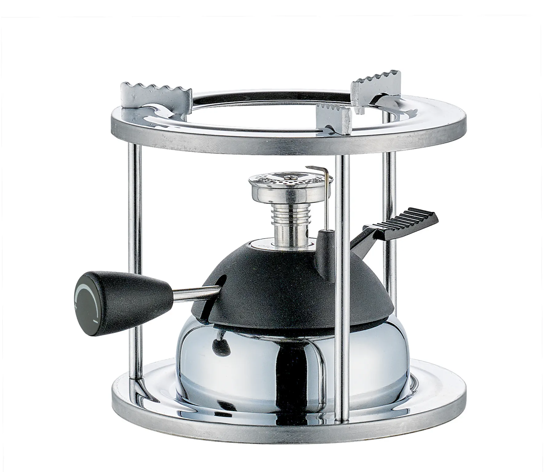 Gasbrenner-Set Fiamma,Ø 12cm, Höhe 11 cm inkl. Rechaud aus Metall, stufenlos verstellbar,