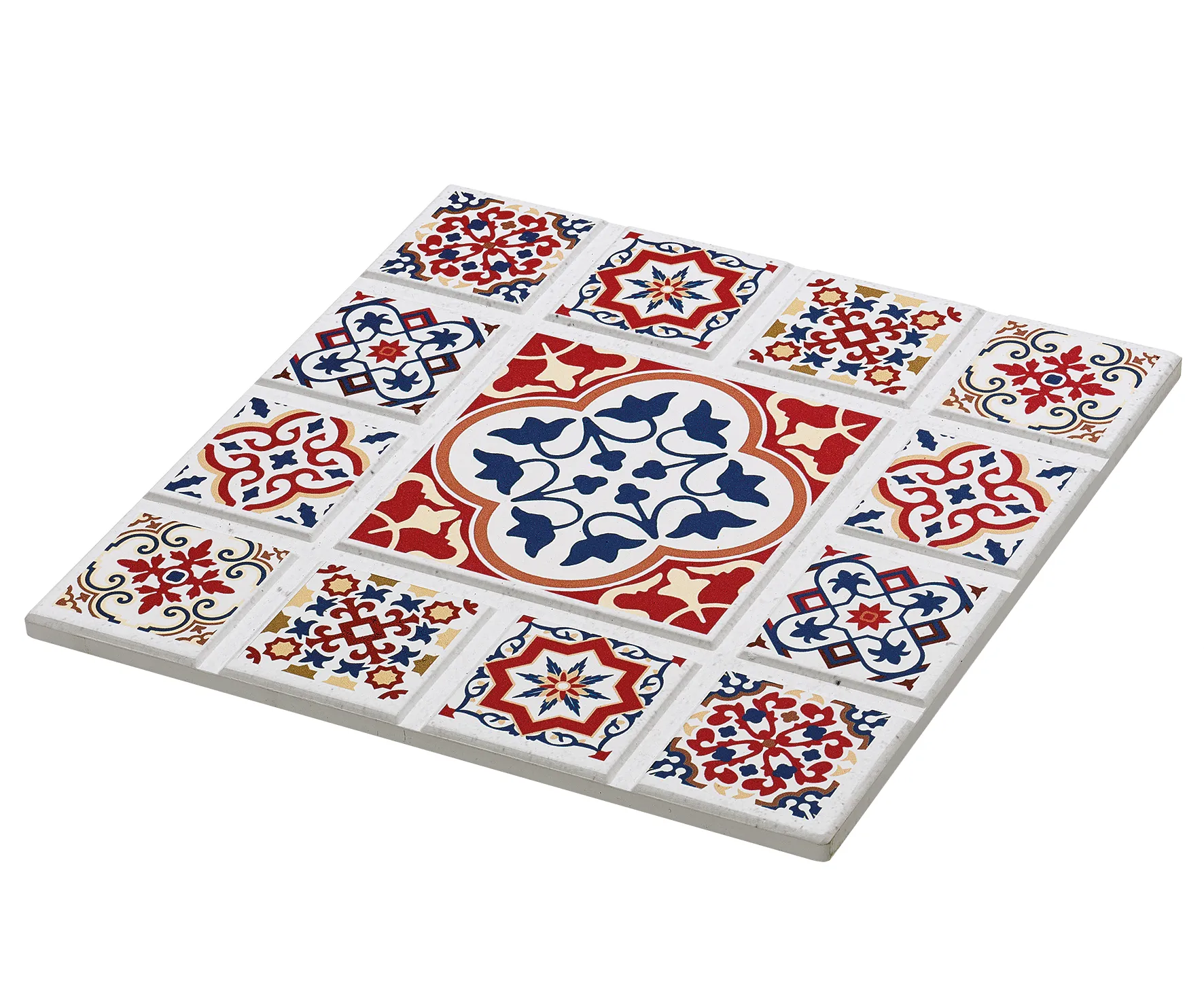 Untersetzer CASABLANCA Blume 20X20 Keramik/Kork Sie eignen sich perfekt für Gläser, Tassen,