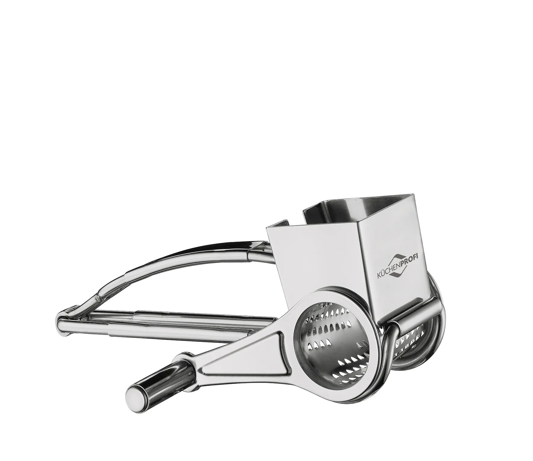 Käsereibe Edelstahl für Pizza, Pasta, Gratin + einfache Bedienung