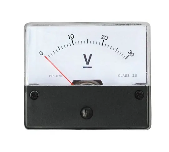 30V Drehspul Instrument 70x60mm 30Volt DC
