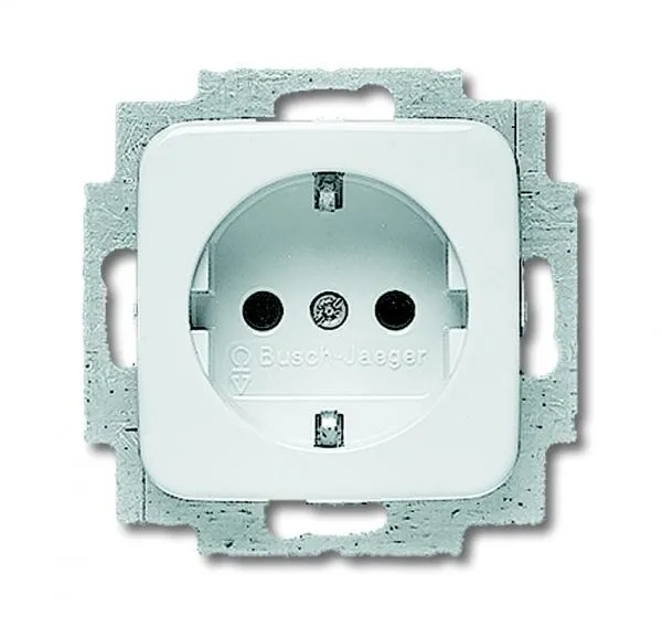 Steckdose UP Reflex SI Weiss glänzend ohne Aussrenrahmen