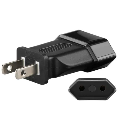 USA Adapter Reiseadapter flach 2pol USA auf Europa NEMA 1-15