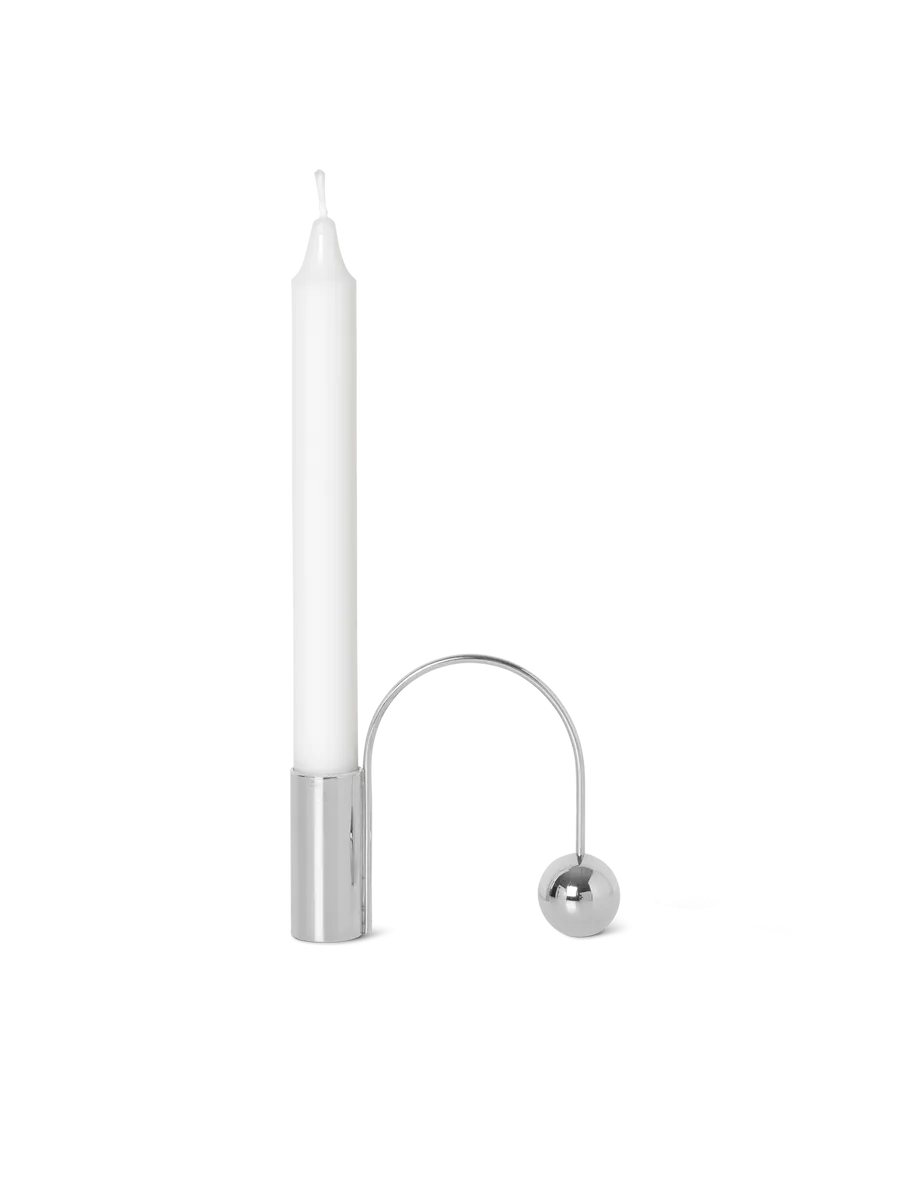 Balance Candle Holder Chrome