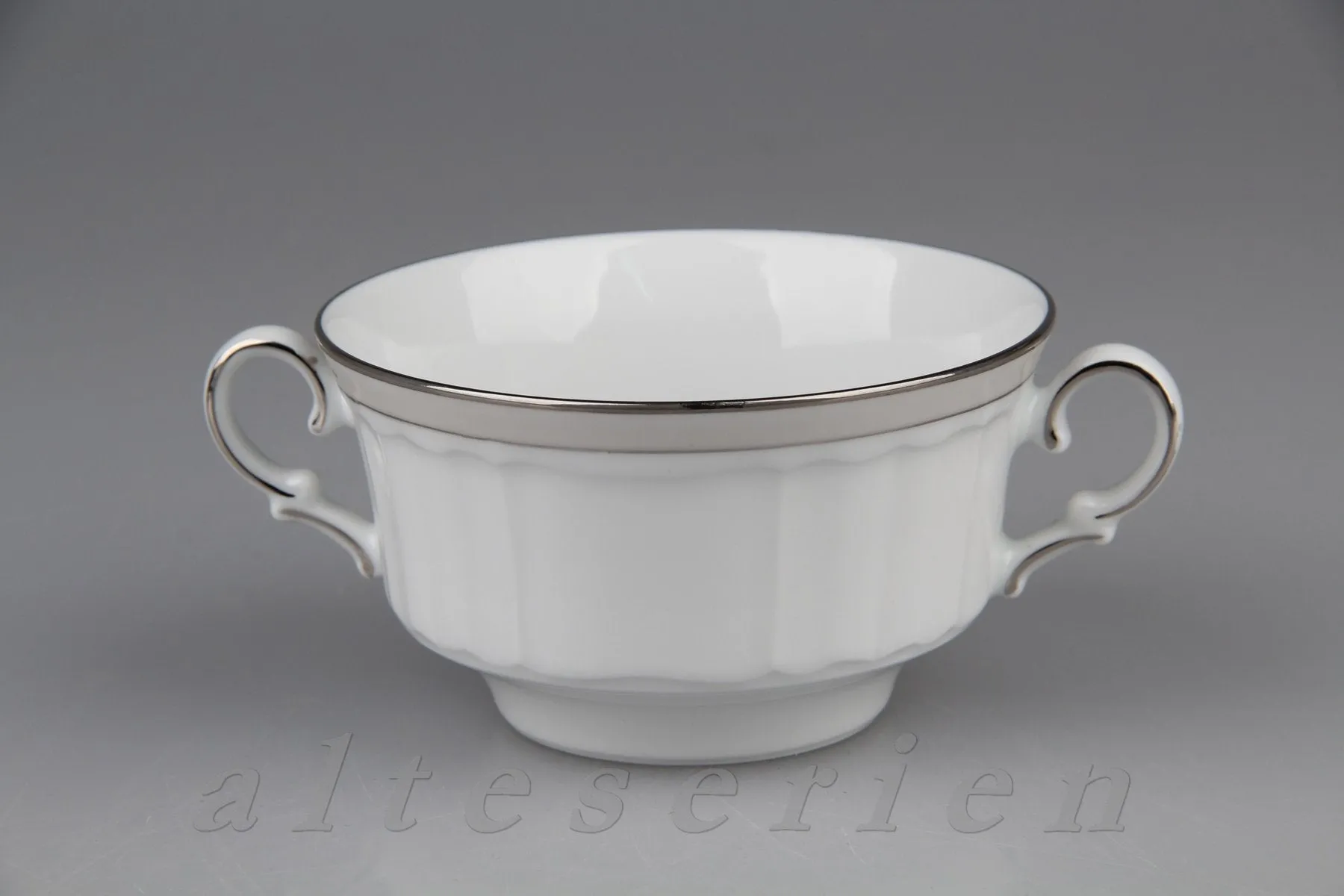 Suppen- Obertasse - Eschenbach Salzburg Platinrand