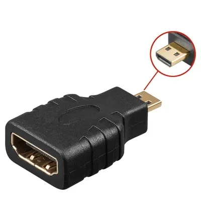 HDMI Adapter 19pol HDMI Buchse auf Micro HDMI Stecker