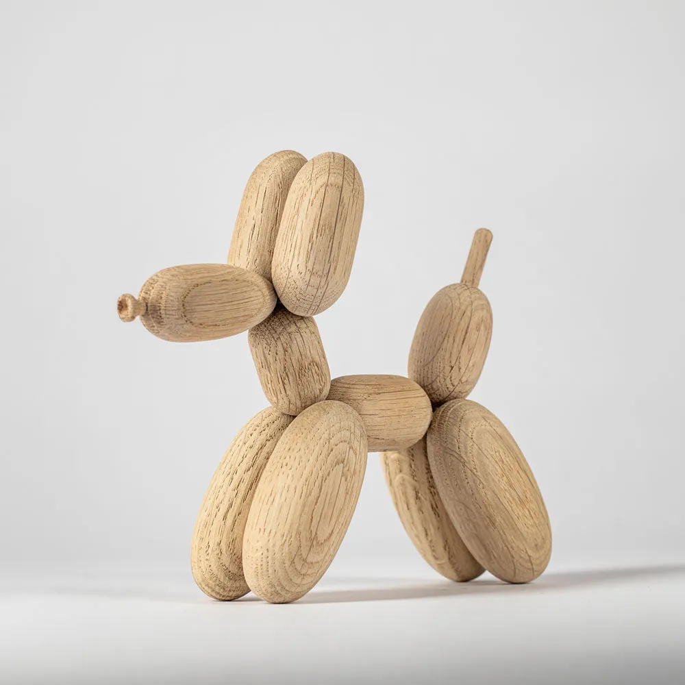 Ballon Dog smal Oak