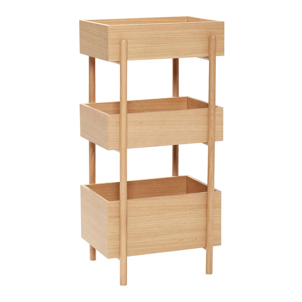 Hübsch interior Beistelltisch - rechteckig "Stack" Eiche