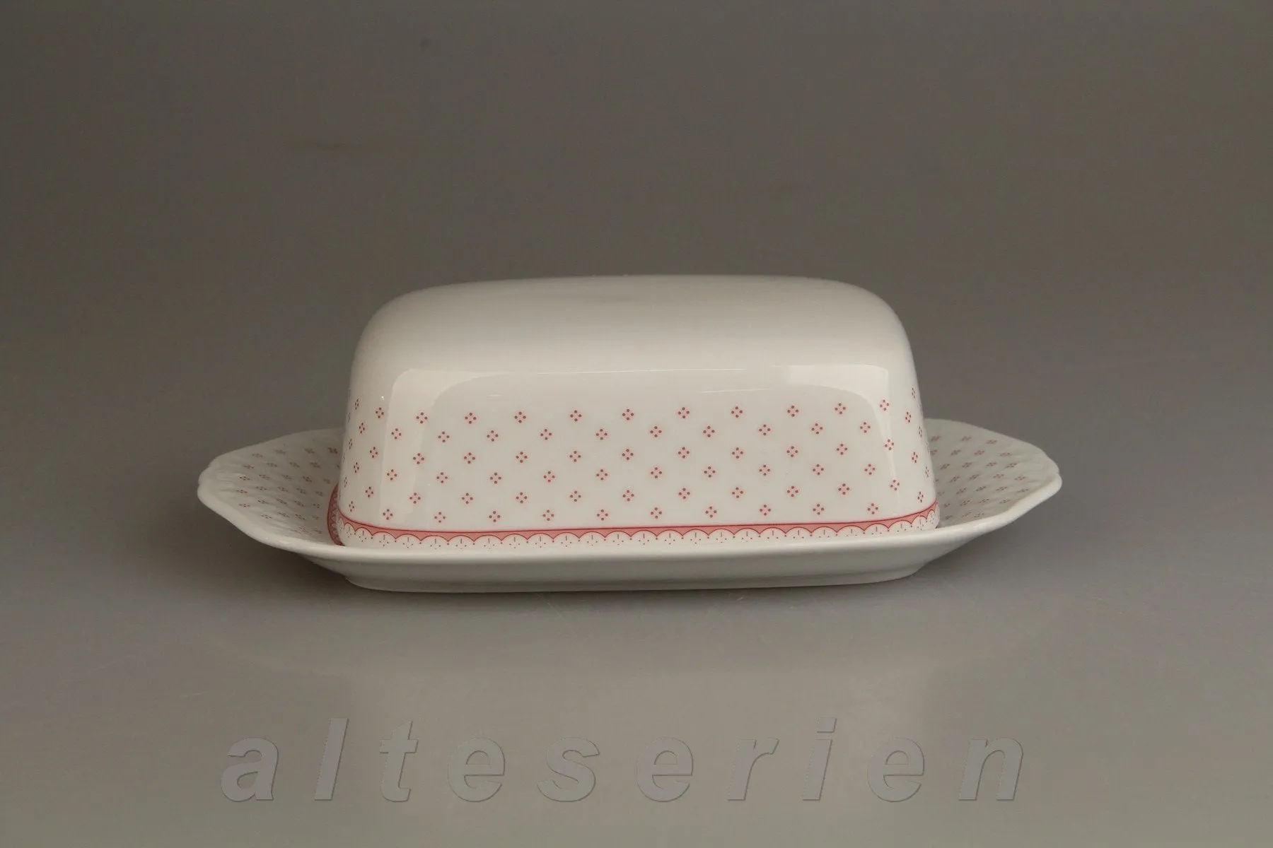 Butterdose - Eschenbach La Reine - Form 800 rote Punkte - 2145